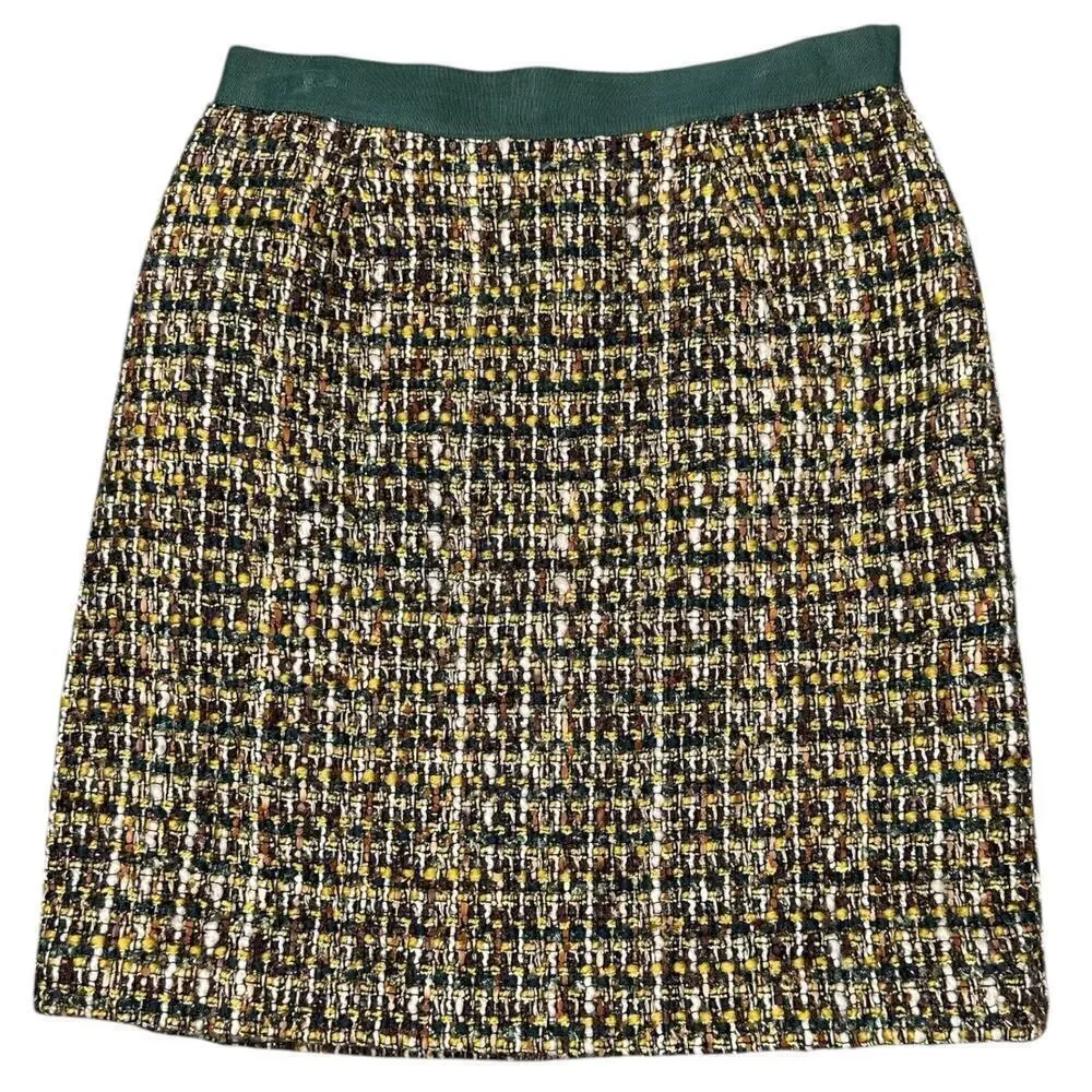 Kate Spade Tweed Mini Skirt Size 2 | Multicolor Wool Blend A-Line